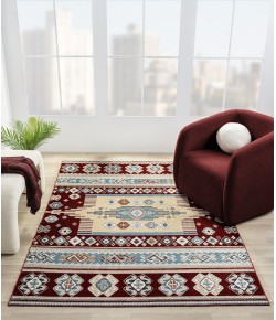 United Weavers Stratton Burgundy 675-71334 1 ft. 10 in. X 3 ft. Rectangle Rug