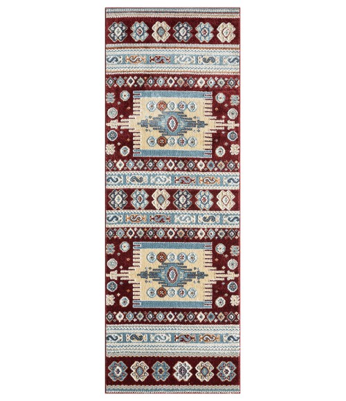 United Weavers Stratton Burgundy Rug 675-71334 2 ft. 7 in. X 7 ft. 2 in. Rectangle - Rugs Town United Weavers Stratton Burgundy 675-71334 2 ft. 7 in. X 7 ft. 2 in. Rectangle Rug