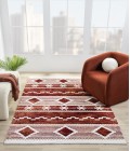 United Weavers Stratton Burgundy 675-71534 5 ft. 3 in. X 7 ft. 2 in. Rectangle Rug
