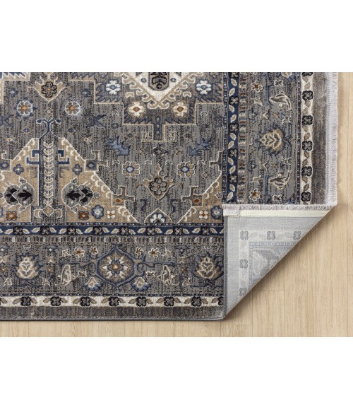 United Weavers Hudson Grey 680-50172 7 ft. 11 in. X 7 ft. 11 in. Round Rug