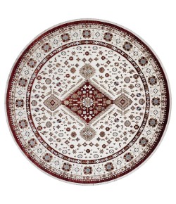 United Weavers Hudson Burgundy 680-50234 7 ft. 11 in. X 7 ft. 11 in. Round Rug