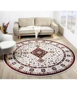 United Weavers Hudson Burgundy 680-50234 7 ft. 11 in. X 7 ft. 11 in. Round Rug