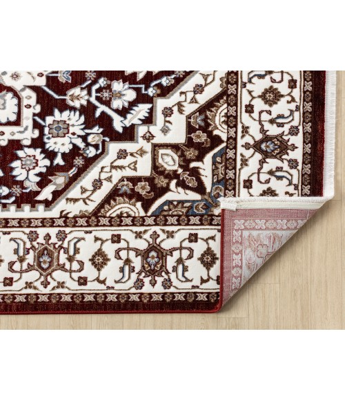 United Weavers Hudson Burgundy 680-50334 7 ft. 10 in. X 10 ft. 6 in. Rectangle Rug