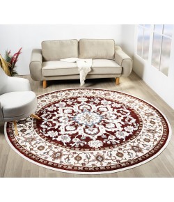 United Weavers Hudson Burgundy 680-50334 7 ft. 11 in. X 7 ft. 11 in. Round Rug
