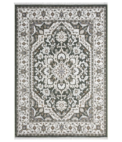 United Weavers Hudson Green 680-50345 5 ft. 3 in. X 7 ft. 2 in. Rectangle Rug