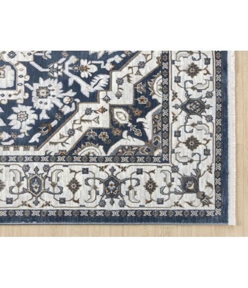 United Weavers Hudson Blue 680-50360 5 ft. 3 in. X 7 ft. 2 in. Rectangle Rug