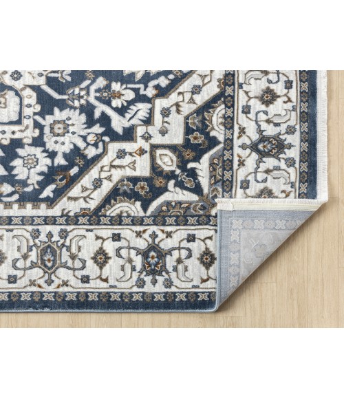 United Weavers Hudson Blue 680-50360 5 ft. 3 in. X 7 ft. 2 in. Rectangle Rug