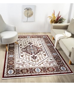 United Weavers Hudson Burgundy 680-50434 9 ft. 10 in. X 13 ft. 2 in. Rectangle Rug