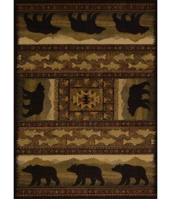 United Weavers Affinity 01943 Black Bears Lodge Area Rug 1 Ft. 11 X 7 Ft. 4 Rectangle