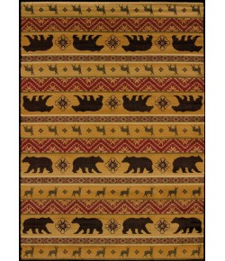 United Weavers Affinity 03353 Nordic Bear Spice Area Rug 1 Ft. 11 X 7 Ft. 4 Rectangle
