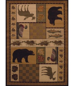 United Weavers Affinity 03743 Pine Montage Area Rug 1 Ft. 11 X 7 Ft. 4 Rectangle