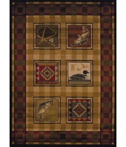 United Weavers Affinity 04143 Lodge Stamp Area Rug 1 Ft. 11 X 7 Ft. 4 Rectangle