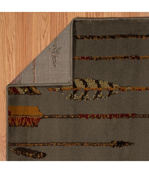 United Weavers of America AFFINITY-QUILTED-ARROW-BL/GRY-58-06367 Area Rug
