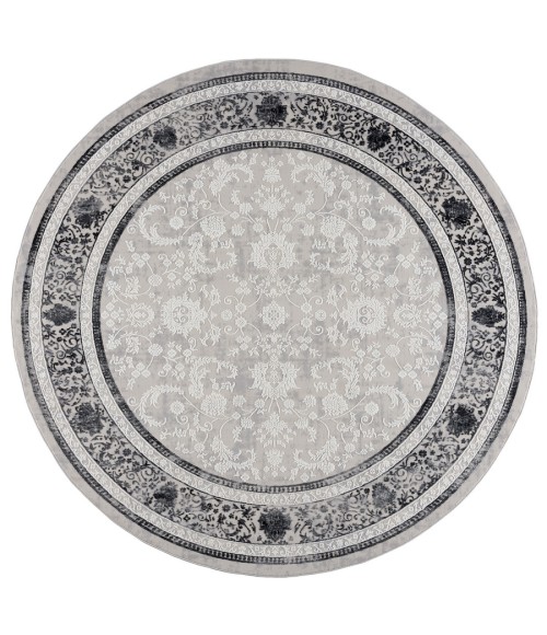 United Weavers Reserve Grey Rug 770-30172 7 ft. 11 in. X 7 ft. 11 in. Round - Rugs Town United Weavers Reserve Grey 770-30172 7 ft. 11 in. X 7 ft. 11 in. Round Rug