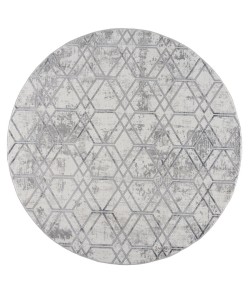 United Weavers Reserve Grey 770-30472 7 ft. 11 in. X 7 ft. 11 in. Round Rug