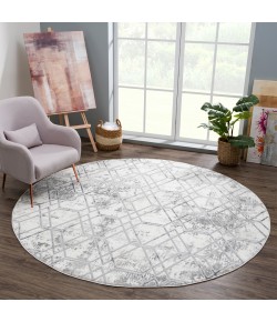 United Weavers Reserve Grey 770-30472 7 ft. 11 in. X 7 ft. 11 in. Round Rug