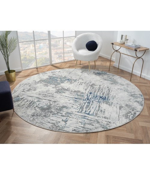 United Weavers Orion Blue 775-41160 7 ft. 11 in. X 7 ft. 11 in. Round Rug