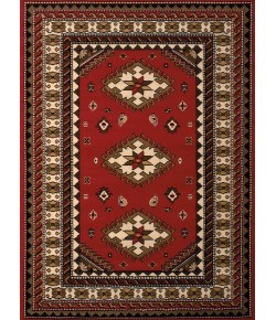 United Weavers Dallas 10230 Tres Red Area Rug 5 Ft. 3 X 7 Ft. 2 Rectangle