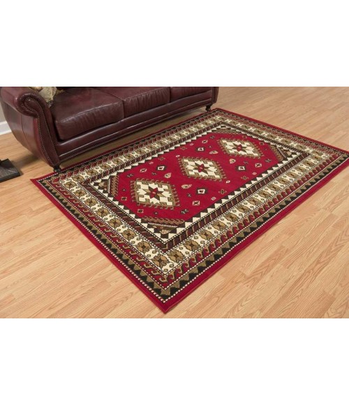 DALLAS RUG United Weavers of America DALLAS-TRES-RED-58-10230 Area Rug