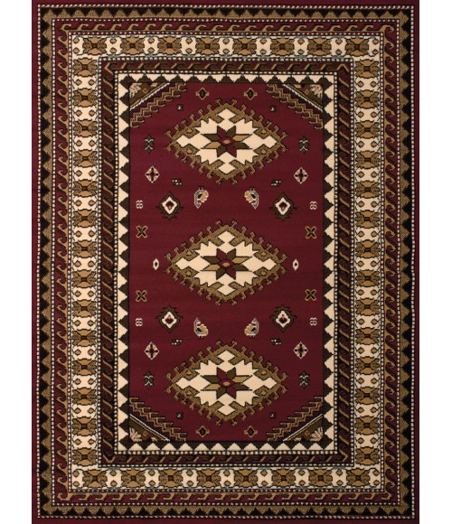 United Weavers Dallas Burgundy 851-10235 2 ft. 3 X 7 ft. 2 in. Rectangle Rug