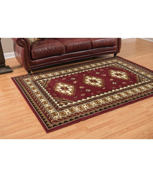 United Weavers Dallas Burgundy 851-10235 2 ft. 3 X 7 ft. 2 in. Rectangle Rug
