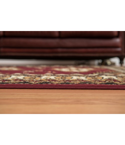 United Weavers Dallas Burgundy 851-10235 2 ft. 3 X 7 ft. 2 in. Rectangle Rug