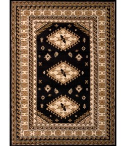 United Weavers Dallas 10270 Tres Black Area Rug 5 Ft. 3 X 7 Ft. 2 Rectangle