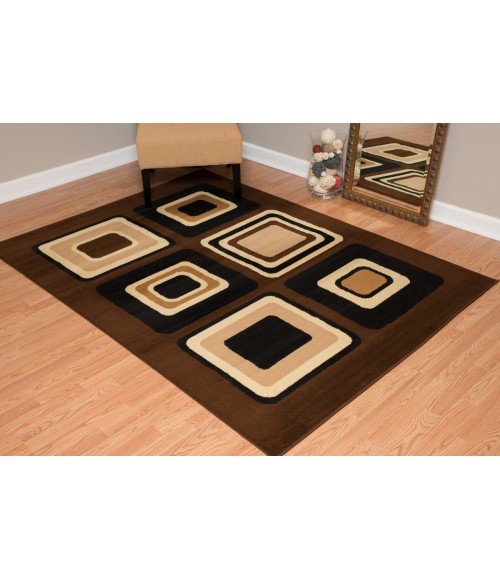 United Weavers Dallas Brown 851-10350 2 ft. 3 X 7 ft. 2 in. Rectangle Rug