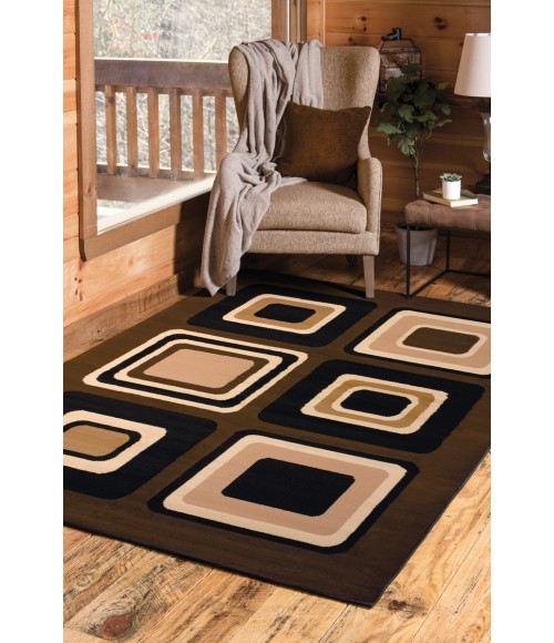United Weavers Dallas Brown 851-10350 2 ft. 3 X 7 ft. 2 in. Rectangle Rug