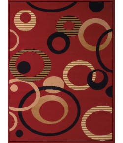 United Weavers Dallas 10430 Hip-Hop Red Area Rug 5 Ft. 3 X 7 Ft. 2 Rectangle