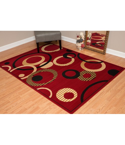 United Weavers Dallas Red 851-10430 1 ft. 11 in. X 3 ft. 3 in. Rectangle Rug