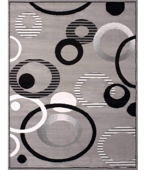 United Weavers of America DALLAS-HIP-HOP-SILVER-58-10471 Area Rug