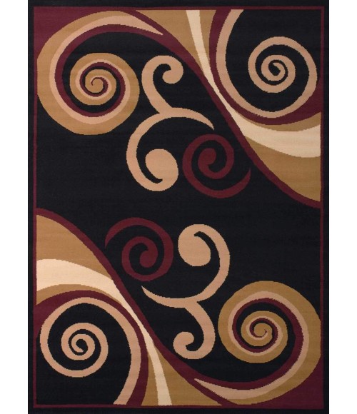 DALLAS RUG United Weavers of America DALLAS-BILLOW-BURGUNDY-58-10534 Area Rug