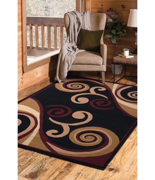 United Weavers Dallas Burgundy 851-10534 1 ft. 11 in. X 3 ft. 3 in. Rectangle Rug
