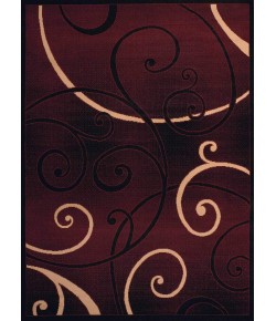 United Weavers Dallas 10934 Bangles Burgundy Area Rug 5 Ft. 3 X 7 Ft. 2 Rectangle