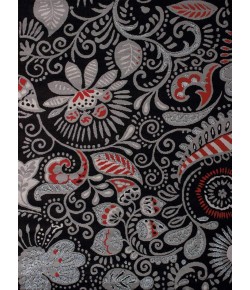 United Weavers Dallas 11070 Bandanna Black Area Rug 5 Ft. 3 X 7 Ft. 2 Rectangle