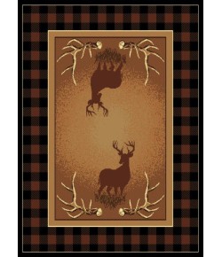 United Weavers Legends 05050 Antler Buck Area Rug 5 Ft. 3 X 7 Ft. 2 Rectangle