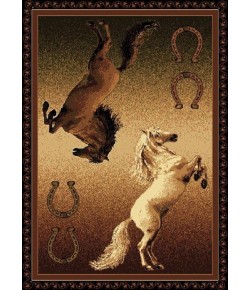 United Weavers Legends 05850 Ponies Area Rug 5 Ft. 3 X 7 Ft. 2 Rectangle