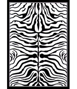 United Weavers Legends 30070 Zebra Skin Area Rug 5 Ft. 3 X 7 Ft. 2 Rectangle