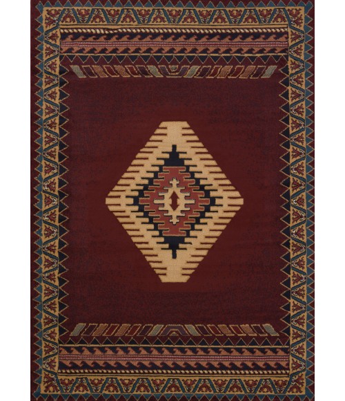 United Weavers Manhattan Burgundy 940-27034 1 ft. 10 in. X 3 ft. Rectangle Rug