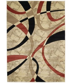 United Weavers Contours 21390 La-Chic Cream Area Rug 5 Ft. 3 X 7 Ft. 6 Rectangle