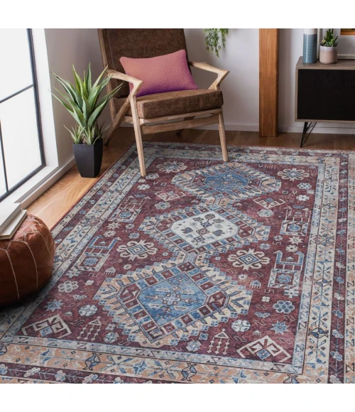 Amer ALASKA Red/Terra ALA-10 2 ft. 7 in. X 10 ft. Rectangle Rug