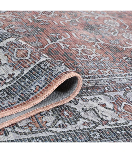 Amer ALASKA Terra/Gray ALA-4 2 ft. 7 in. X 10 ft. Rectangle Rug