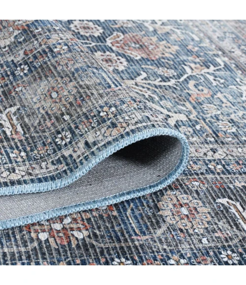 Amer ALASKA Blue/Green ALA-5 2 ft. 7 in. X 10 ft. Rectangle Rug