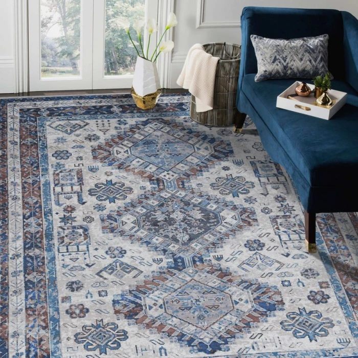 Amer ALASKA Beige/Terra ALA-8 7 ft. 10 in. X 9 ft. 9 in. Rectangle Rug