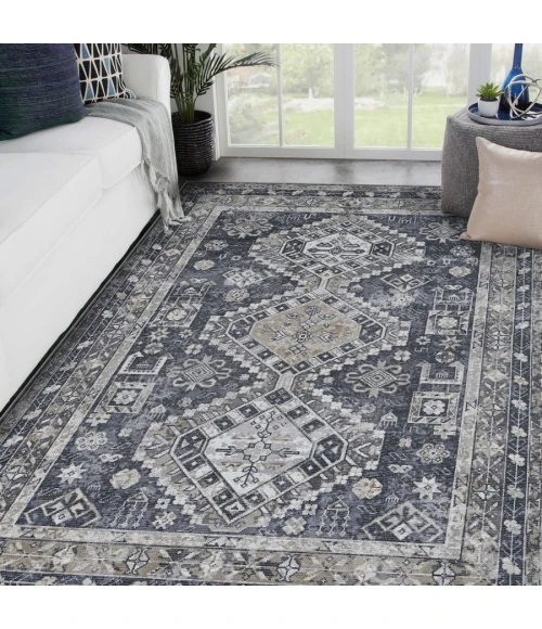 Amer ALASKA Gray/Musterd ALA-9 5 ft. 3 in. X 7 ft. 6 in. Rectangle Rug