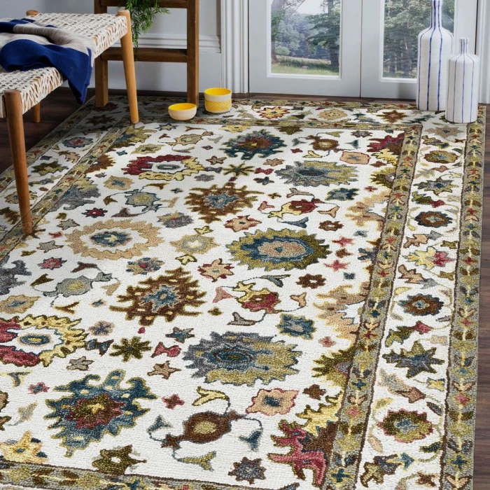 Amer JACKSON Ivory JAC-1 5 ft. X 7 ft. 6 in. Rectangle Rug