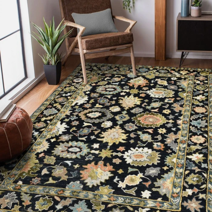 Amer JACKSON Black JAC-2 5 ft. X 7 ft. 6 in. Rectangle Rug
