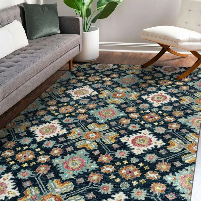 Amer JACKSON Navy JAC-3 3 ft. 6 in. X 5 ft. 6 in. Rectangle Rug
