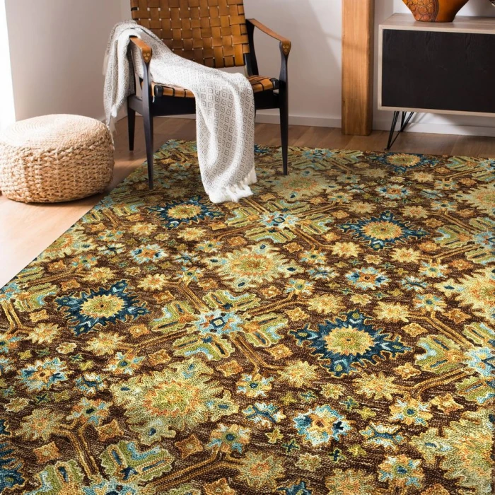 Amer JACKSON Brown JAC-4 9 ft. X 13 ft. Rectangle Rug